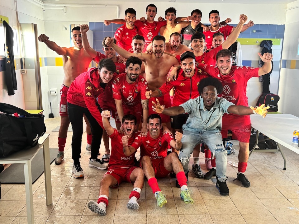 Muxia celebrando a vitoria