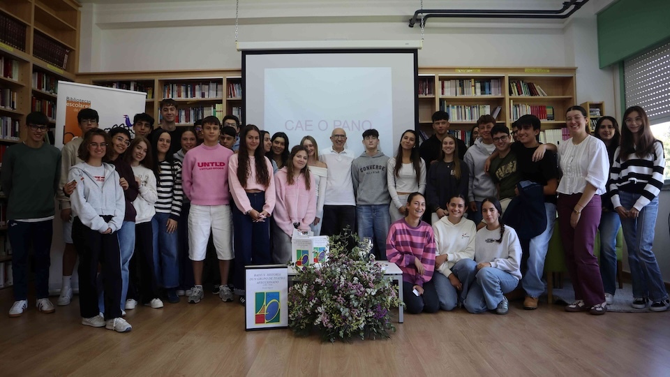 Ricardo Vigueter no IES de Baio