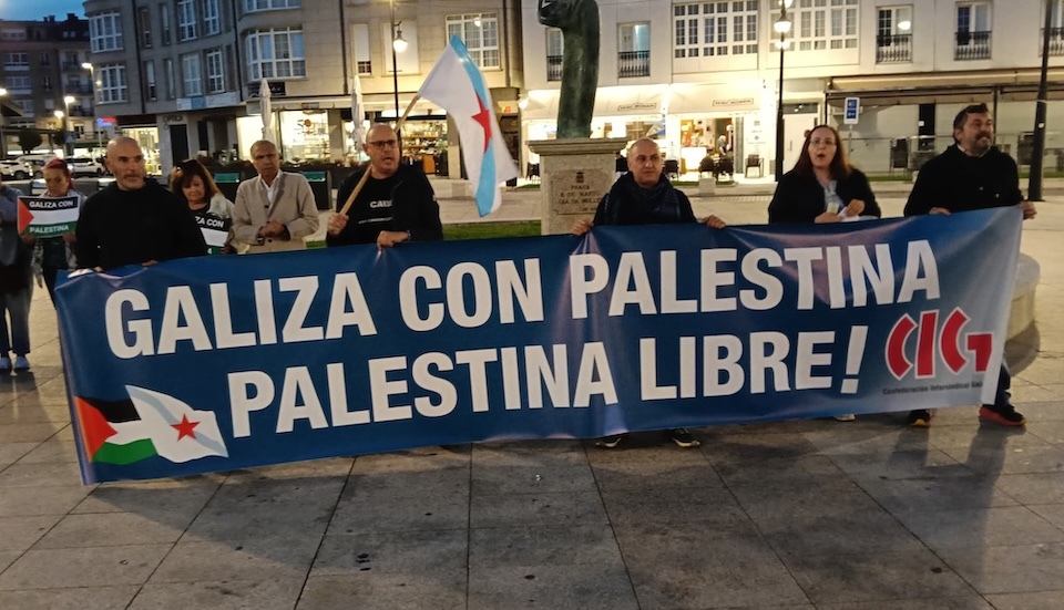 Concentracion en Cee por Palestina 2