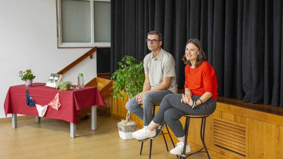 Marta Villar e Xurxo Sanchez en Baio 2