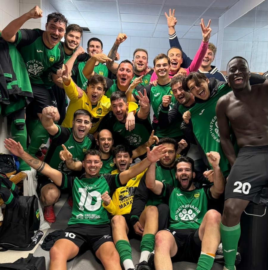 cd Bainas celebrando a vitoria