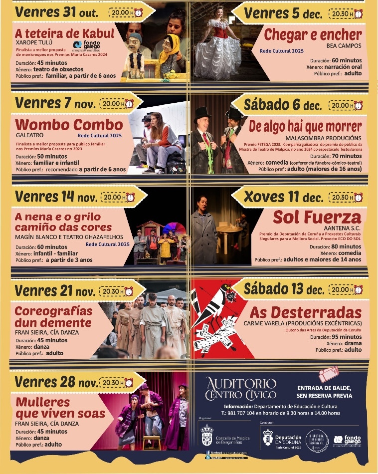 Programa Mostra de Teatro de Malpica 2025