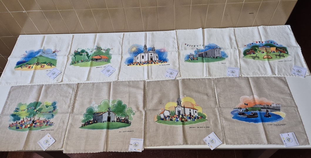 as bolsas das 9 romarias da Costa da Morte