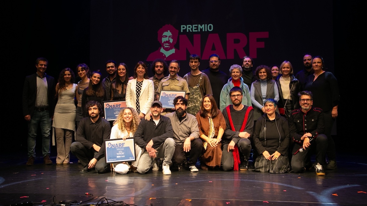 Foto de familia dos Premios Narf 2025