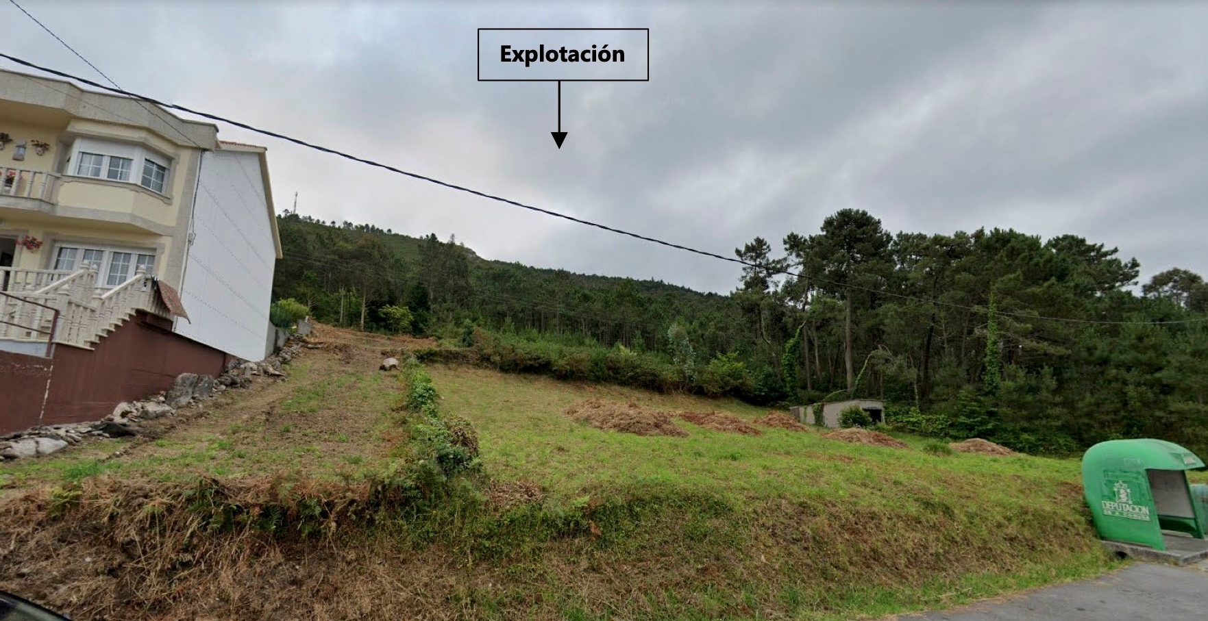 Mina de Coens dende o lugar de Matio