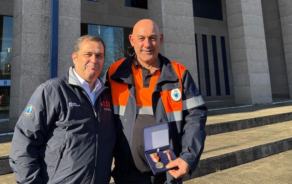 Jorge Pose de Proteccion Civil Cee co xefe do servizo provincial de Emerxencias de coruña, Víctor Vázquez