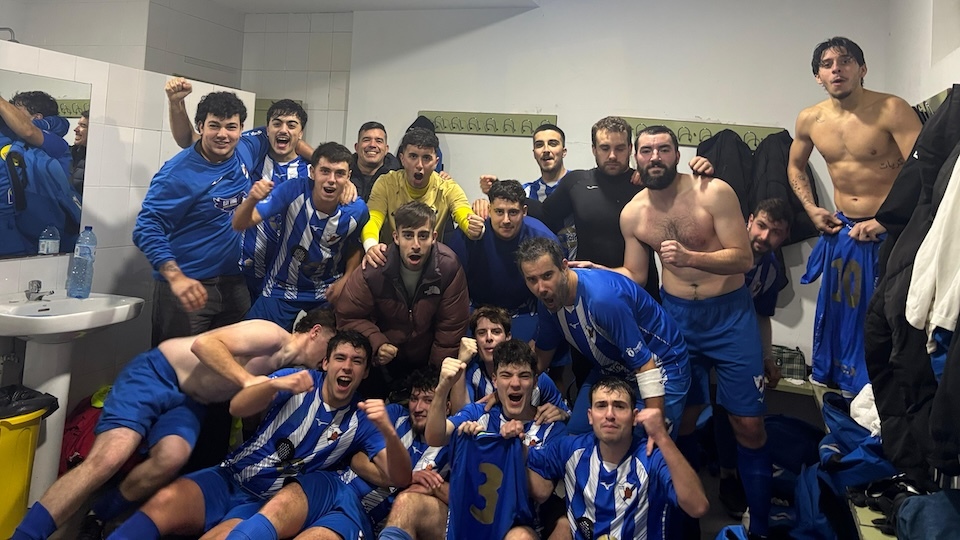 Asi celebrou o Buno a vitoria en Cee