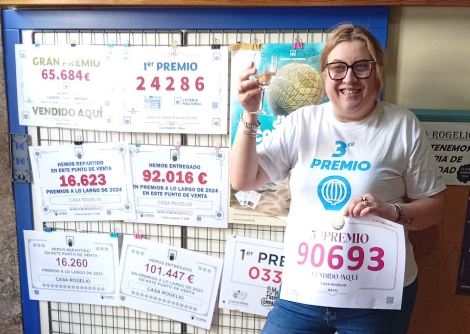 Sara da Casa Rogelio con todos os seus premios