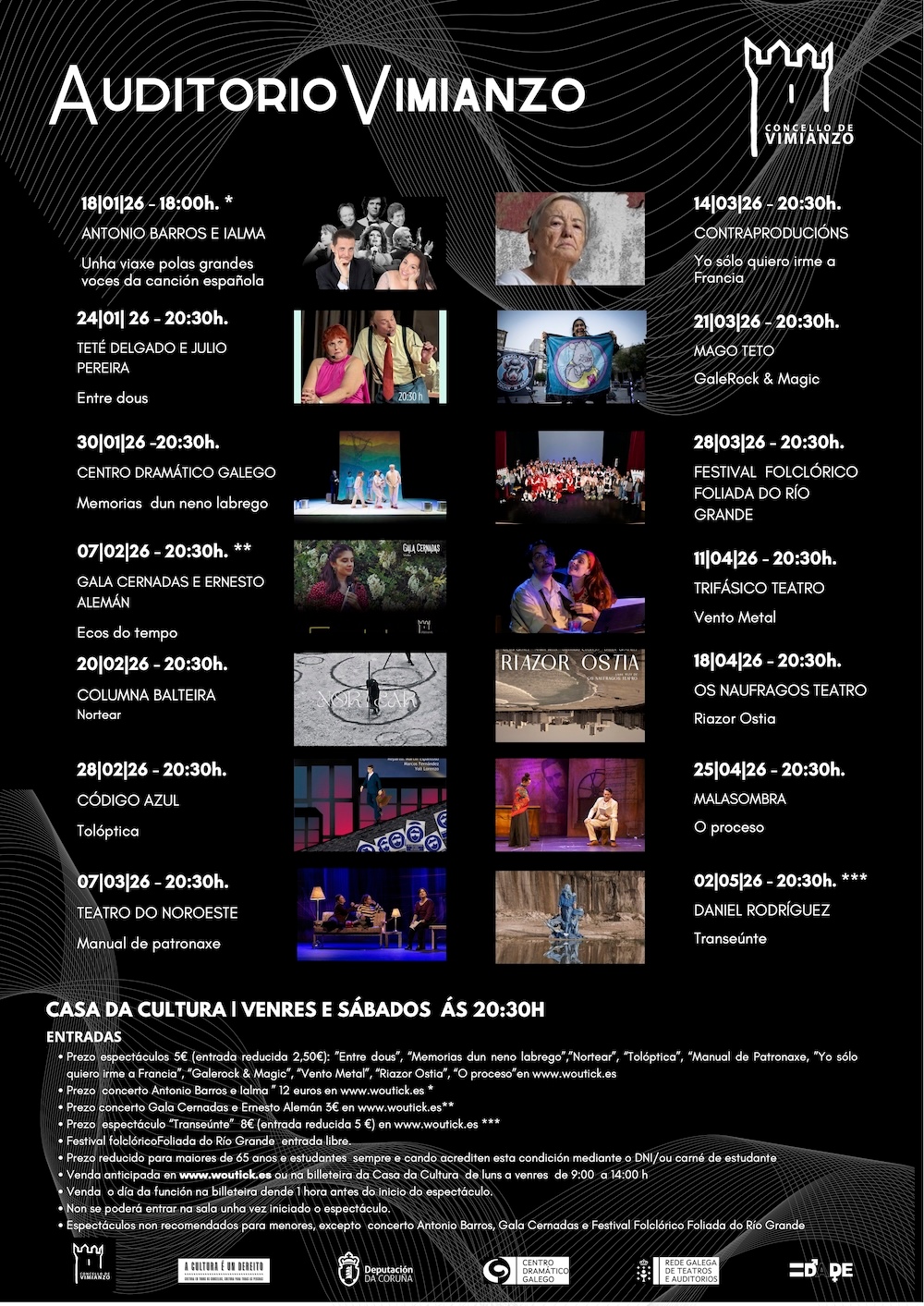 Programa Auditorio Vimianzo 2026