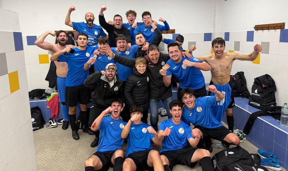 O Laxe celebrando unha nova vitoria en Lombas