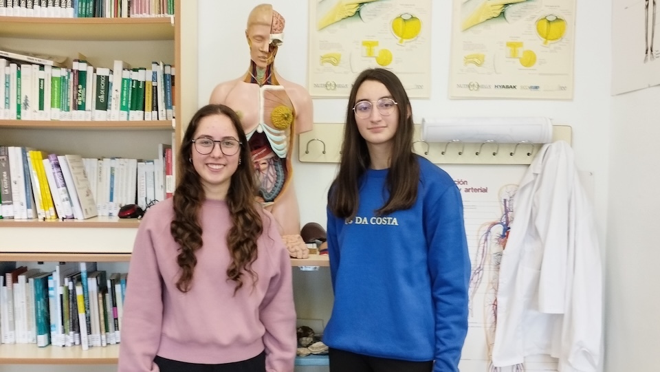 Laura Ferreiro e Leticia Vázquez do IES de Baio