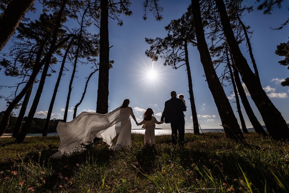 Foto de Antonio Amboade dunha voda na praia dos Muinos