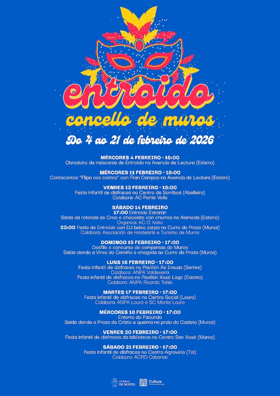 Cartel Entroido Muros 2026