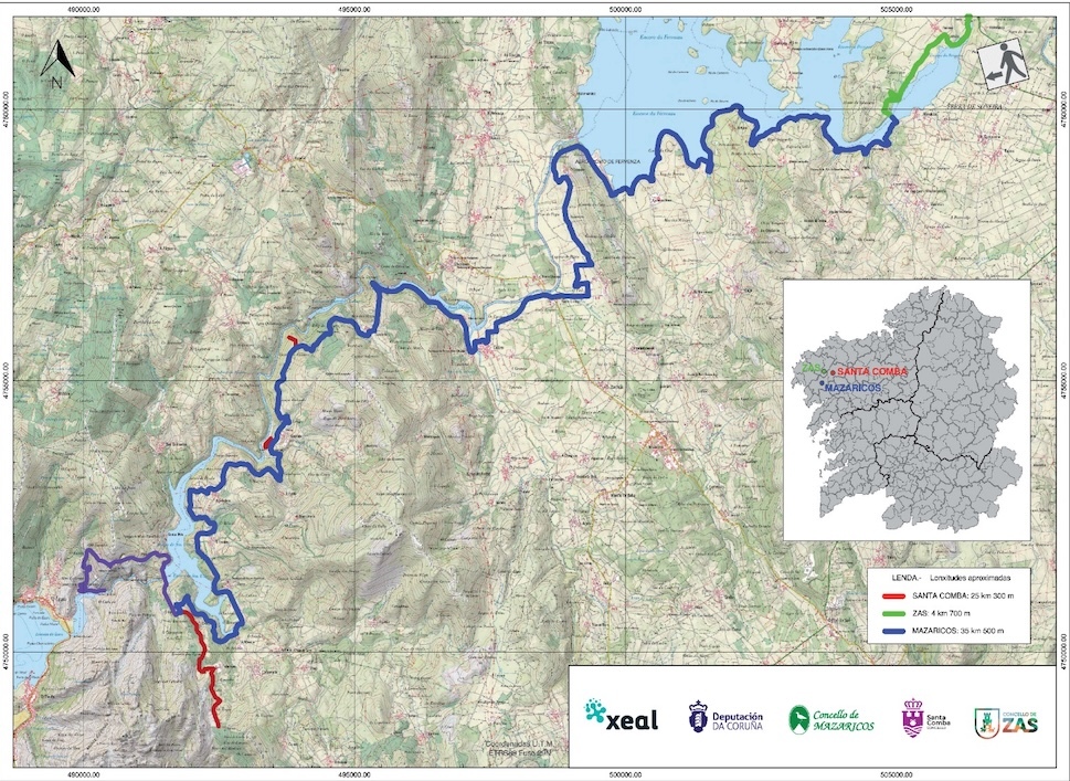 Mapa Senda do Xallas