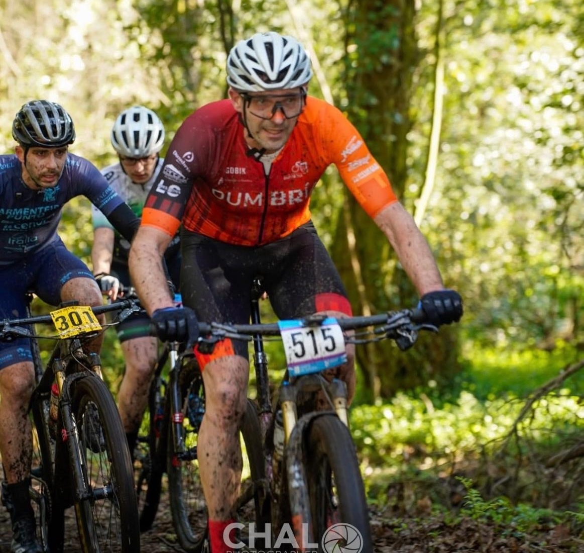 Iván Ferradás do Club Ciclista Dumbria