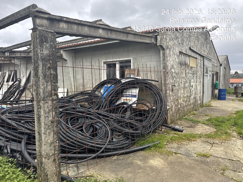 Cables ciscados en SAnta Comba