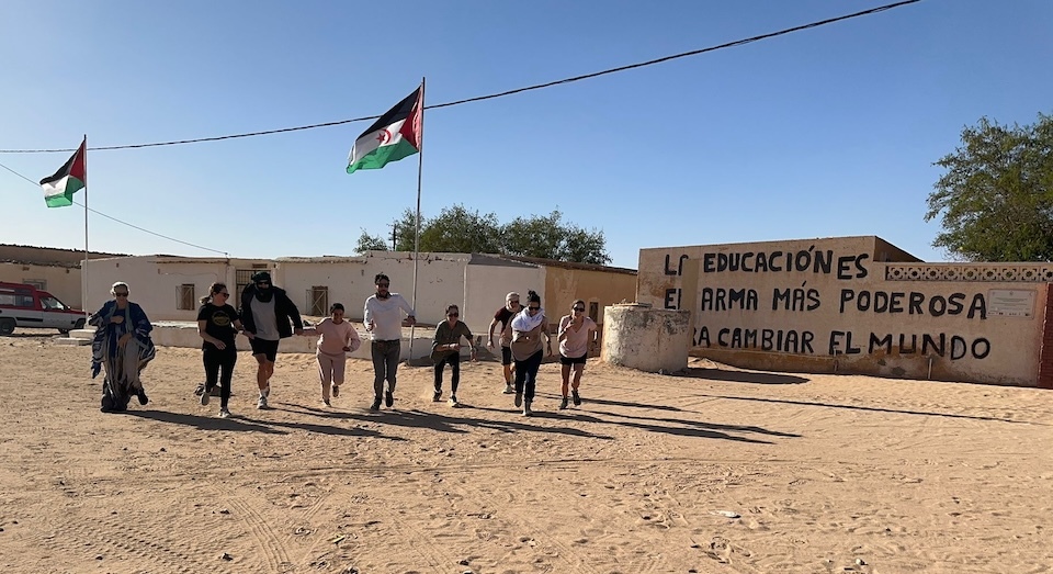 Eva e Alvaro no Sahara