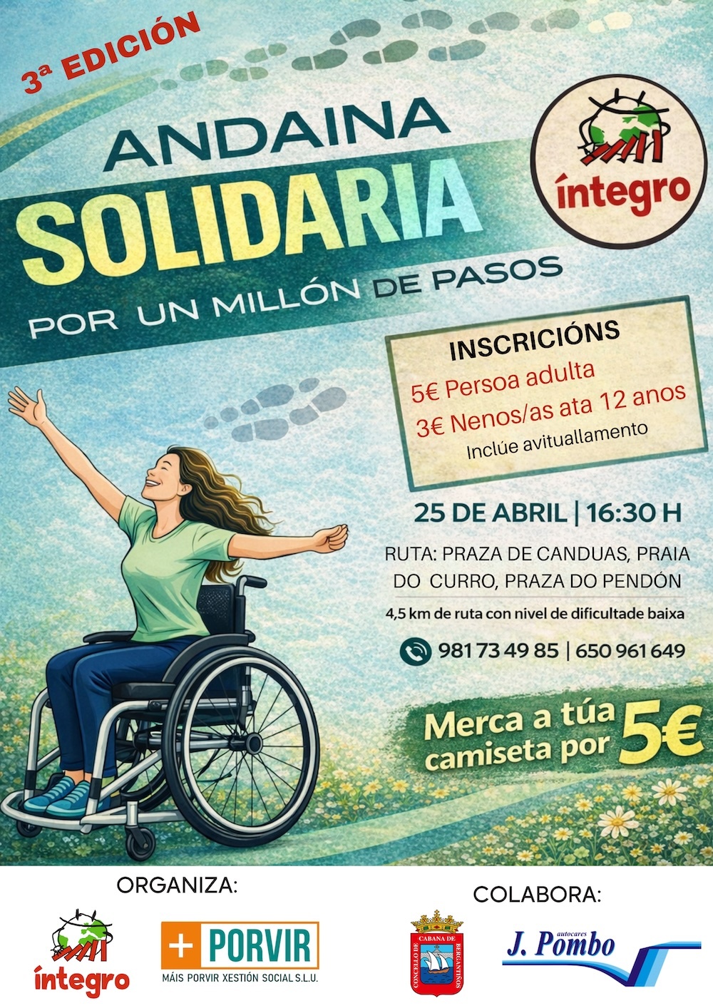 Cartel 3ª andaina solidaria Integro 2026