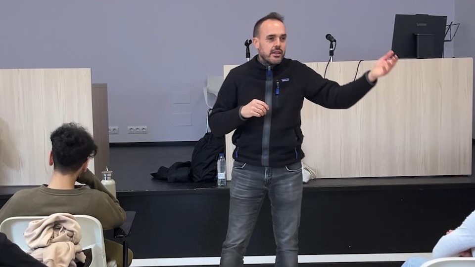 Celso Sanmartin no IES Fontexeria