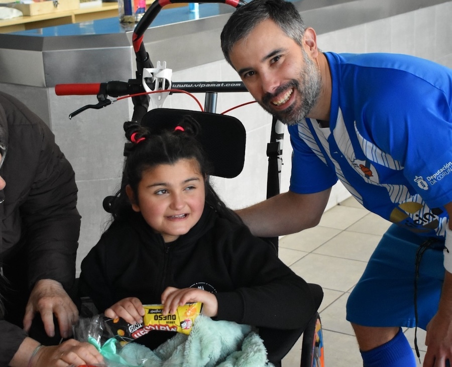 Jorge Calvete con Daniela de Mi Princesa Rett