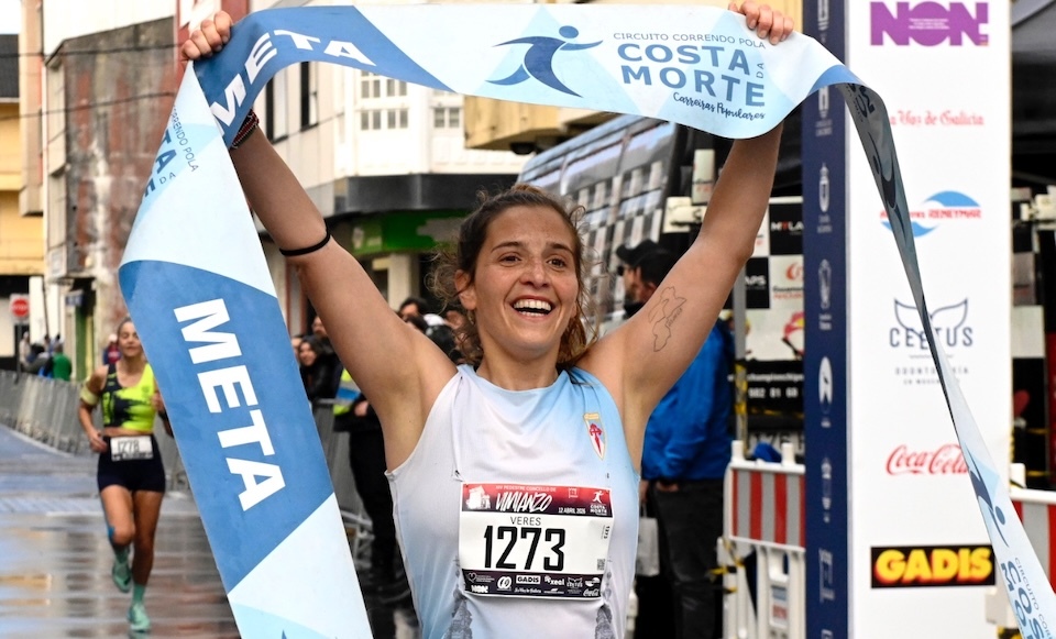 Ana Martínez, ganadora da proba de 10K en Vimianzo