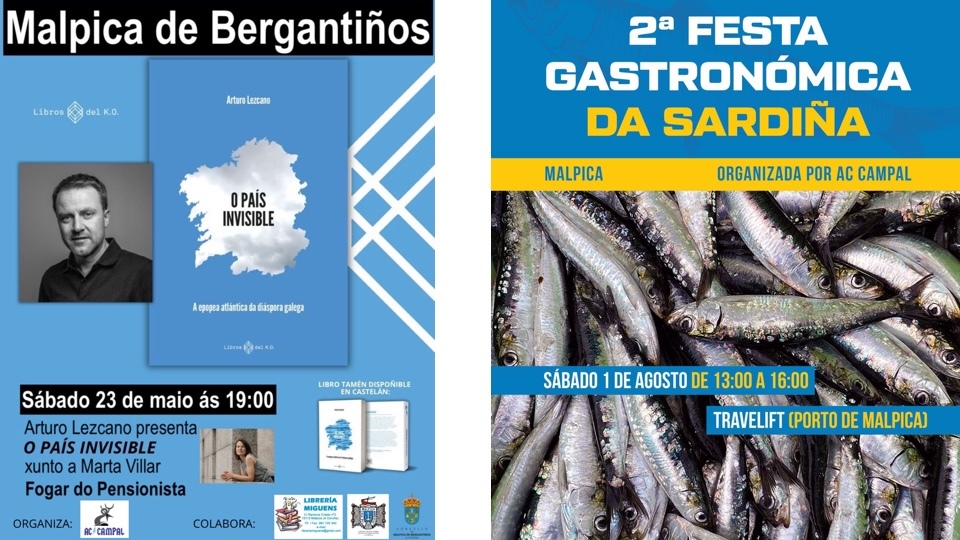 Arturo Lezcano en Malpica e Festa da Sardina-Campal