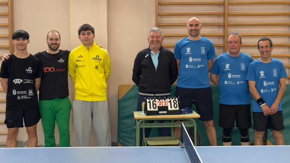 AD Zas O Pinar ante o Conxo tenis de mesa