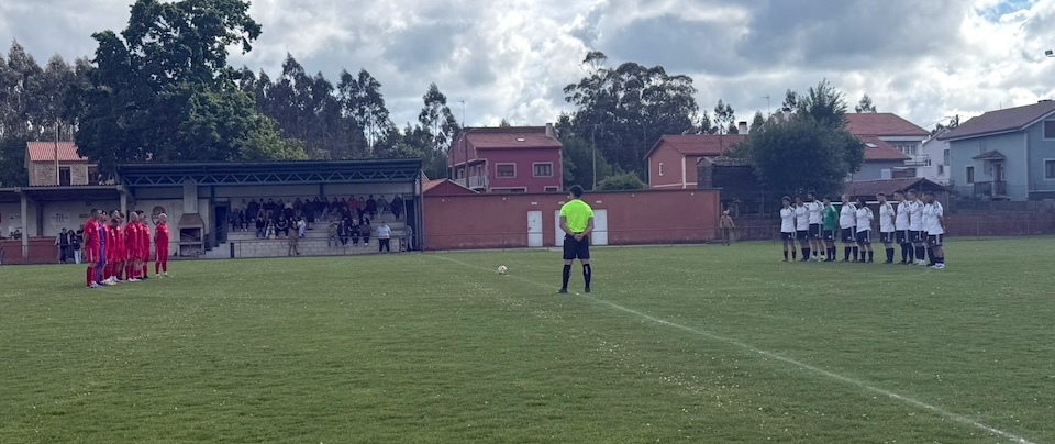 Cerqueda e Nanton celebrando un minuto de silencio por Cabeza QUiles