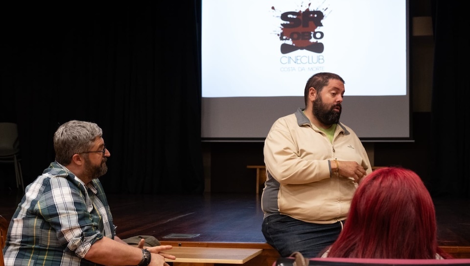 Alex Lopez e Edu López no Cineclub Costa da Morte-Foto-Rebeca Ayala