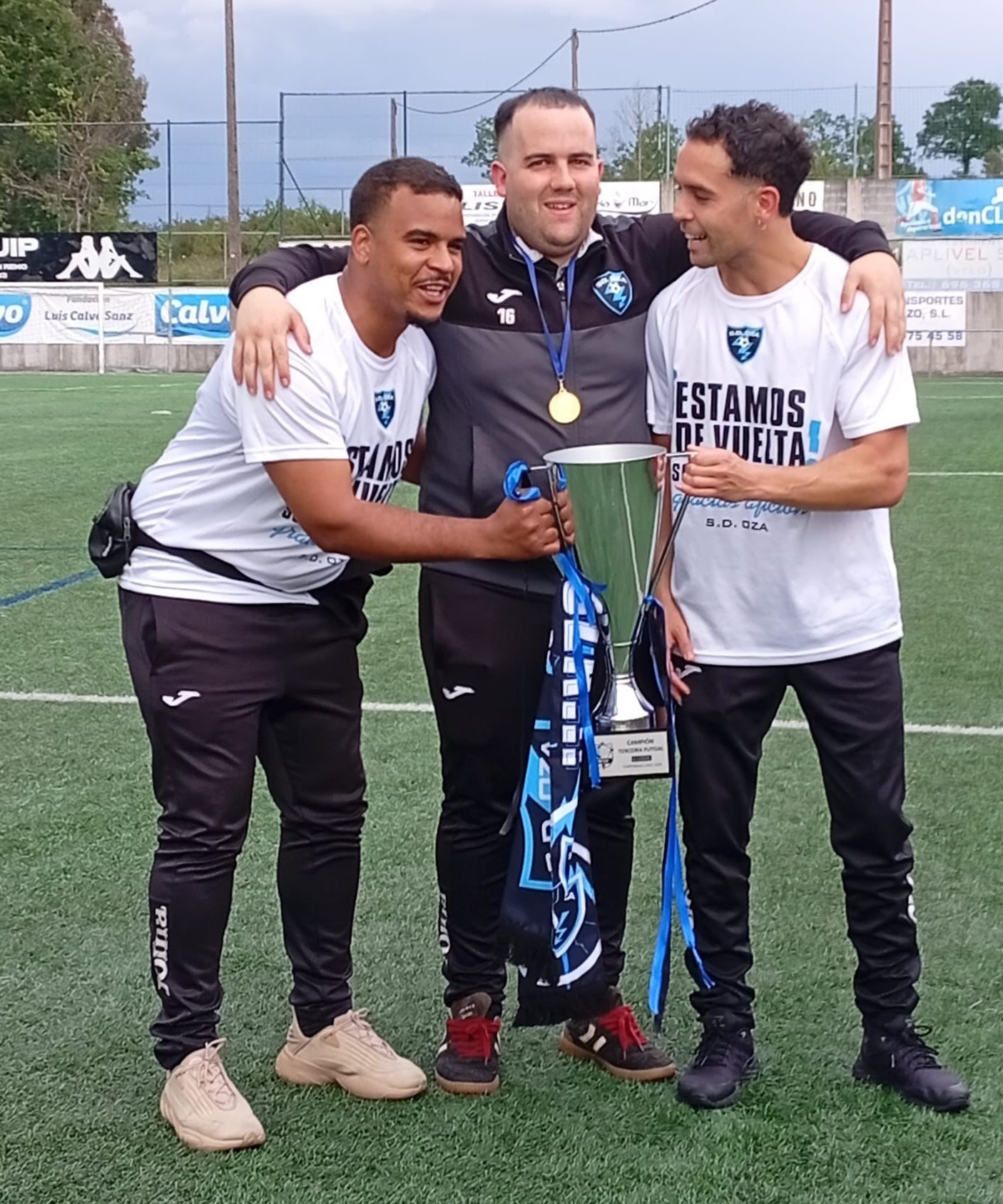 Alex Vazquez Gonzalo e Nacho Lavandeira as tres almas do SD Oza