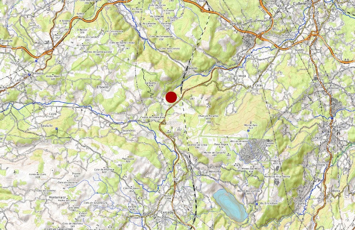 Mapa Proxecto Planta Biogas Grande
