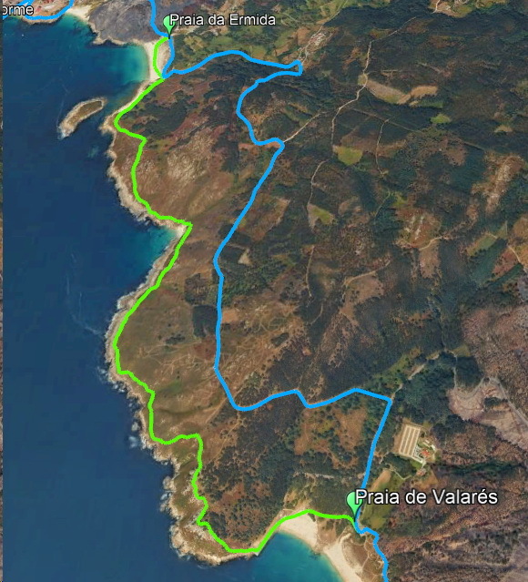 Camino dos Faros e Camino do Litoral por Balares
