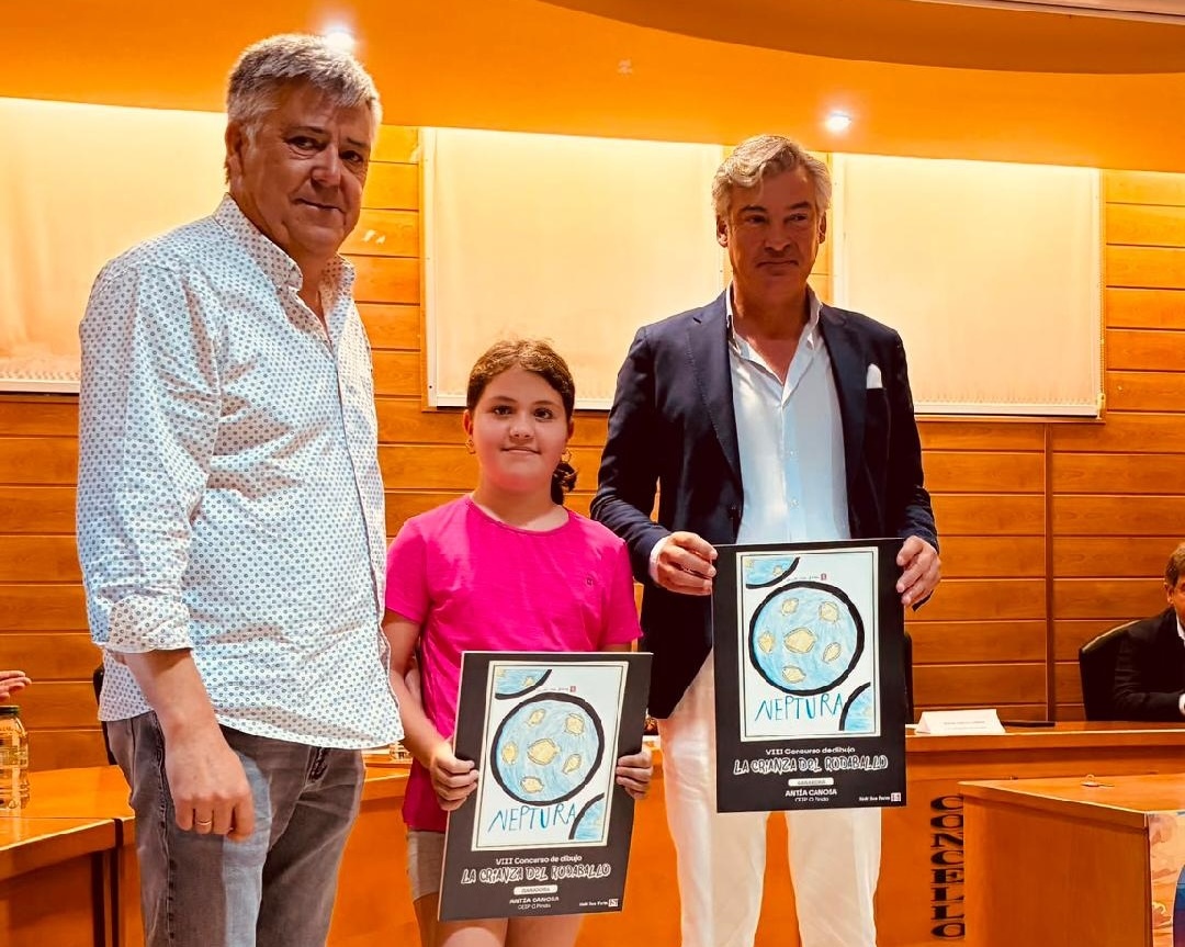 Clausura Mar na escola Moma e Javier de Stolt no Concurso de debuxo