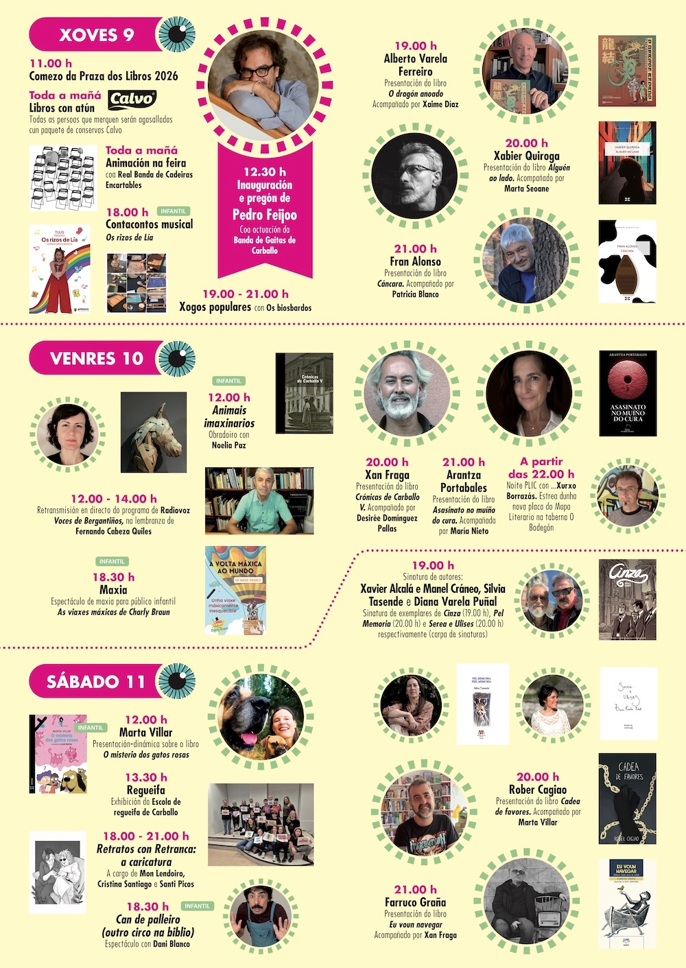 Programa Plic2026 Praza dos Libros Carballo 2