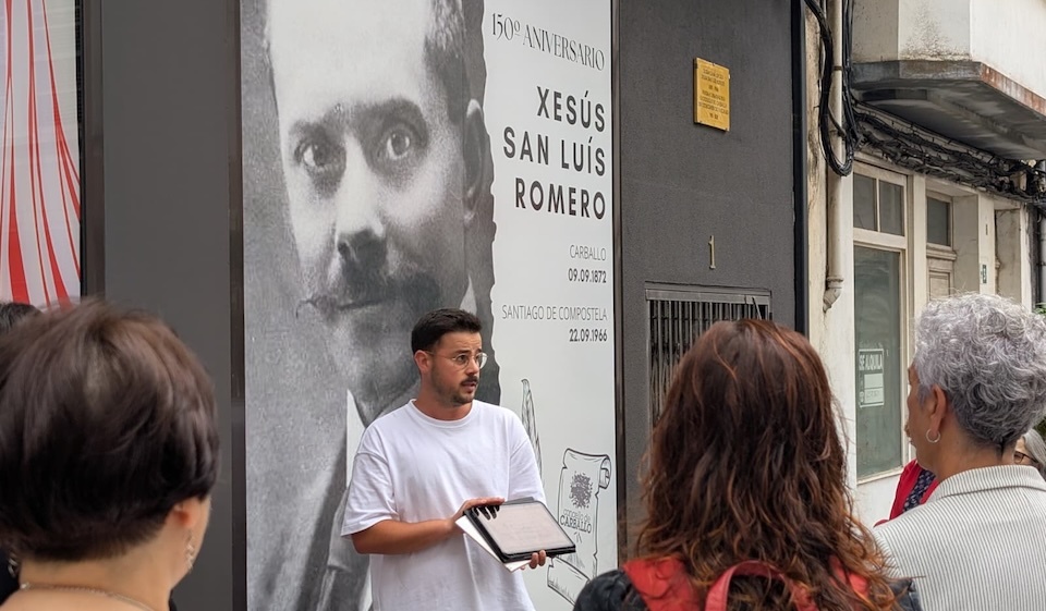 Hadrian Garcia no Roteiro Literario de Carballo coa UDC
