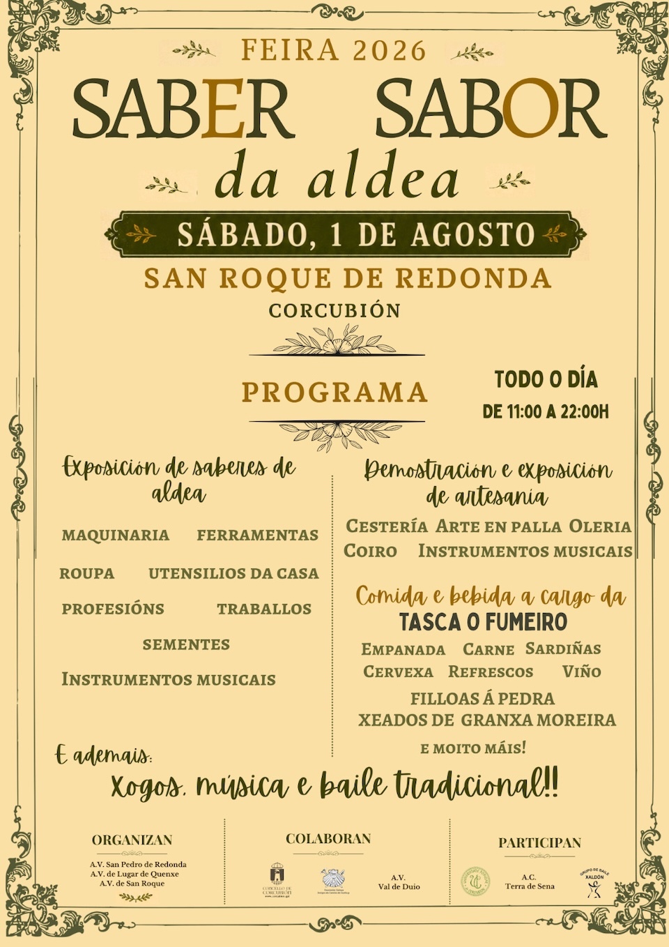 Feira o Sabor da Aldea Programa
