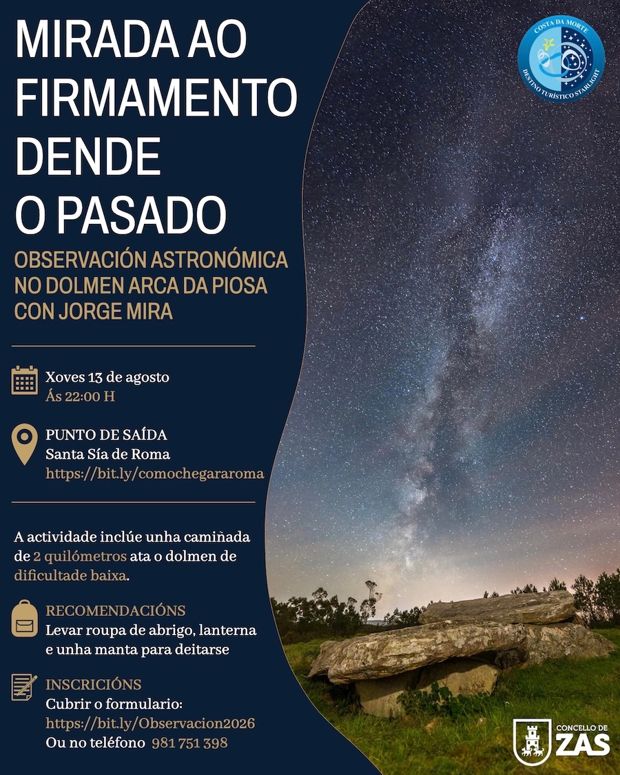 NP ZAS - O Concello de Zas convida a descubrir o ceo no Dolmen da Arca da Piosa da man de Jorge Mira copia