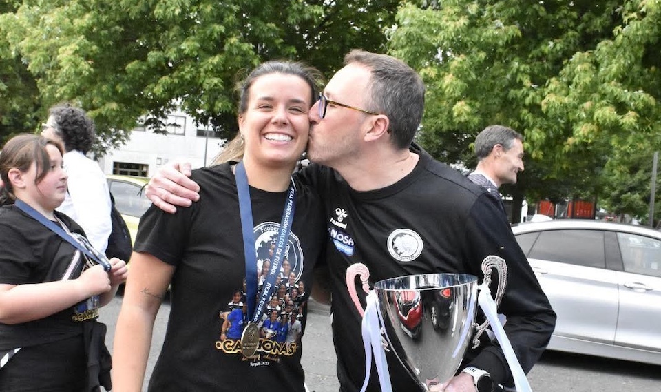 Paula Fandiño con Fran Toba