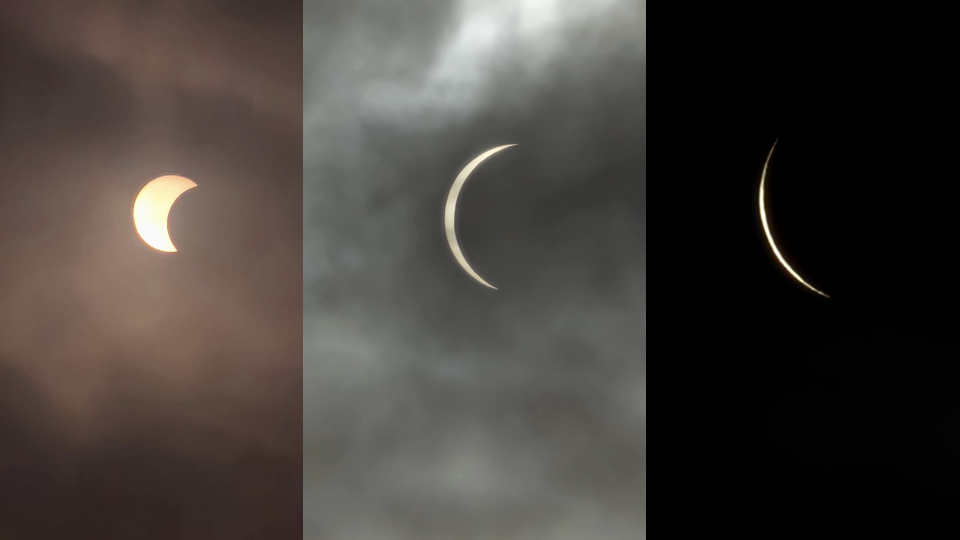 A eclipse por Romina dende Vimianzo